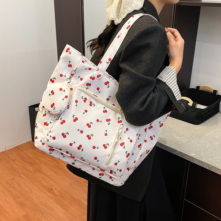 Functional Floral Print Tote Bag Stornfield