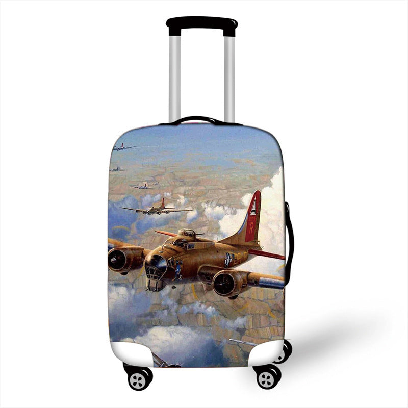 Women's Hard Shell Suitcase with Eye-Catching Airplane Design Stornfield
