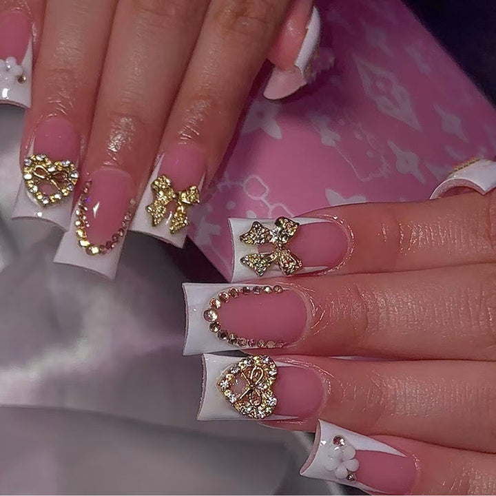 Artificial nails with elegant jewelry design Stornfield