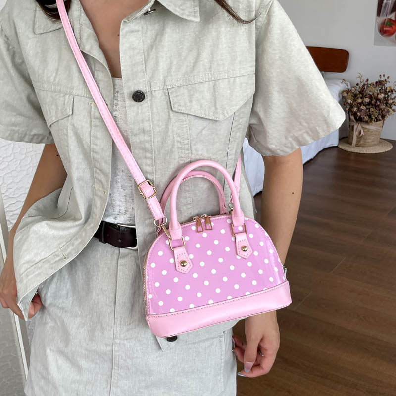 Polka Dot Handheld Satchel