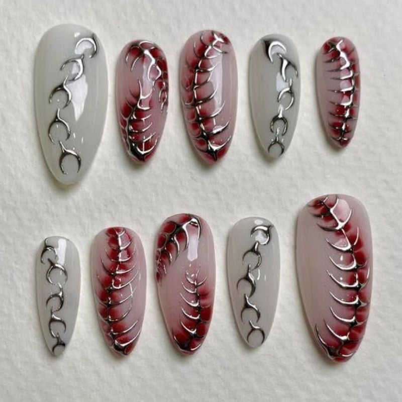 Elegant Decorative Press-On Nail Set Stornfield