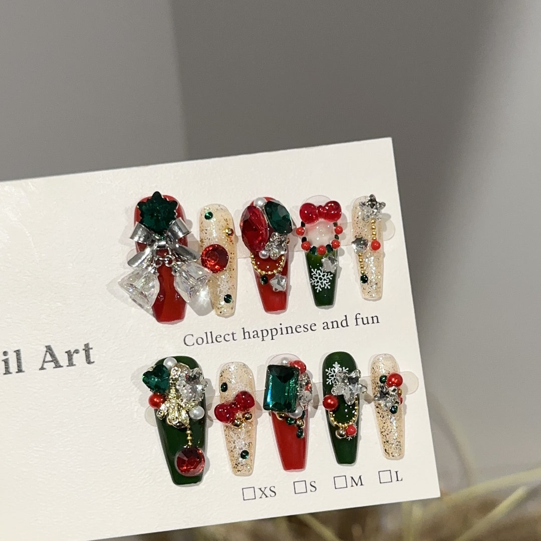 Festive Themed Press-On Nail Collection