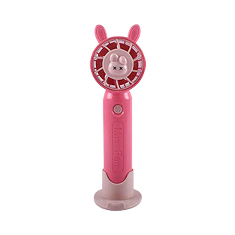 Unisex nan portable rechargeable handheld desk fan with silicone suction base and quiet brushless motor Stornfield