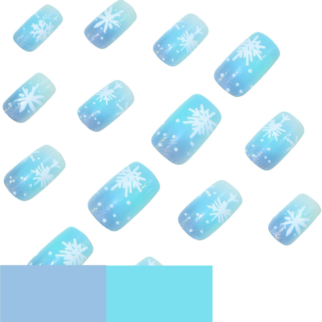 Artistic Frosted Winter Nail Art Stornfield