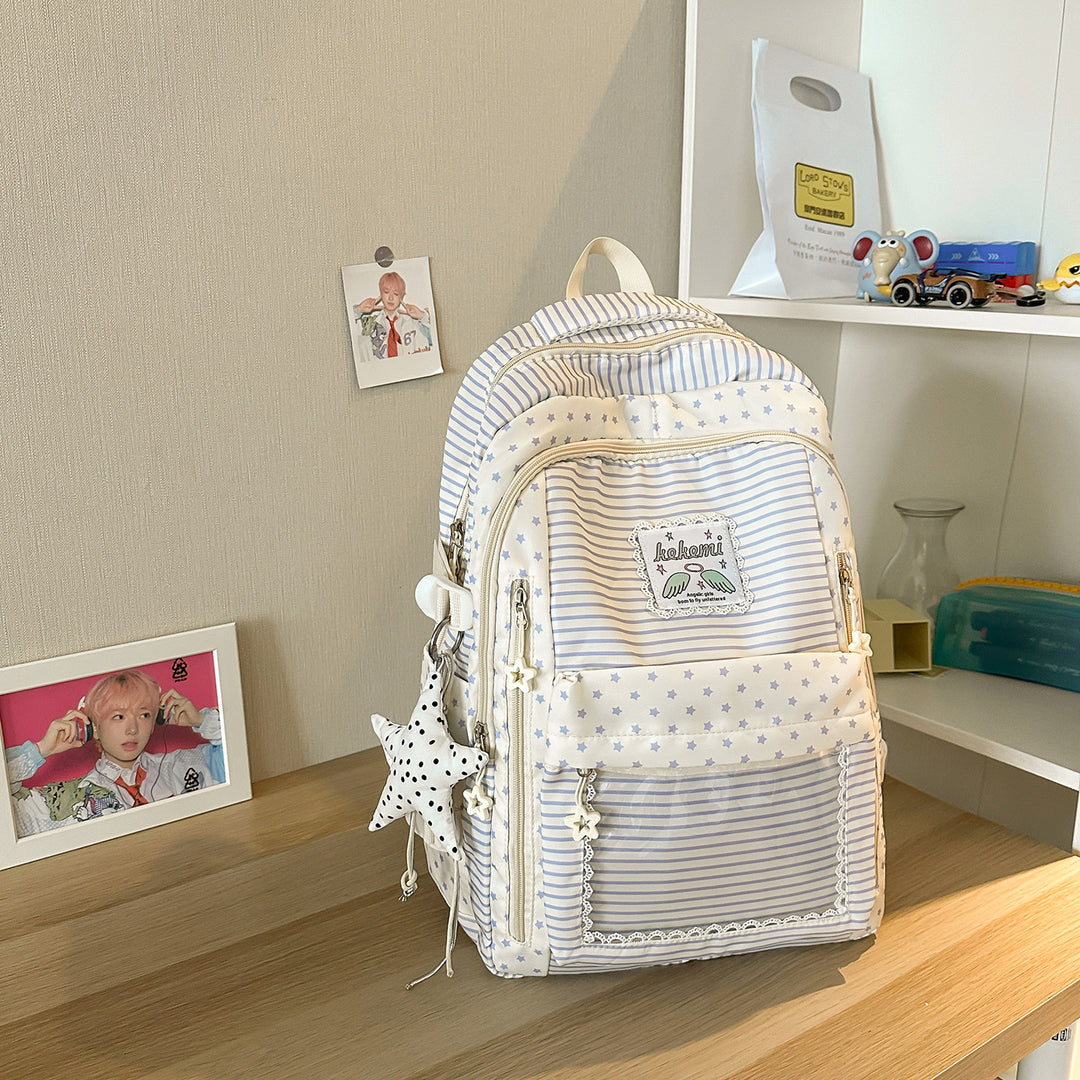 Cute Star-Patterned School Backpack Stornfield