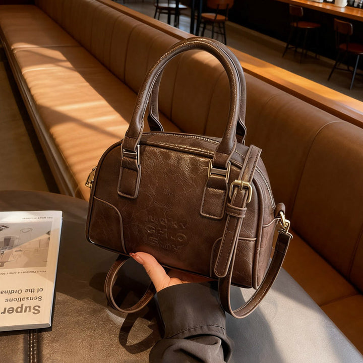 Luxurious Faux Leather Structured Handbag Stornfield