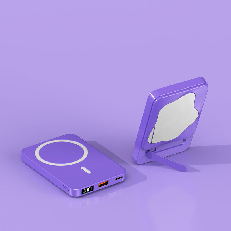 Powerbank with Integrated Cosmetic Mirror and Multifunctional Charging Port Stornfield