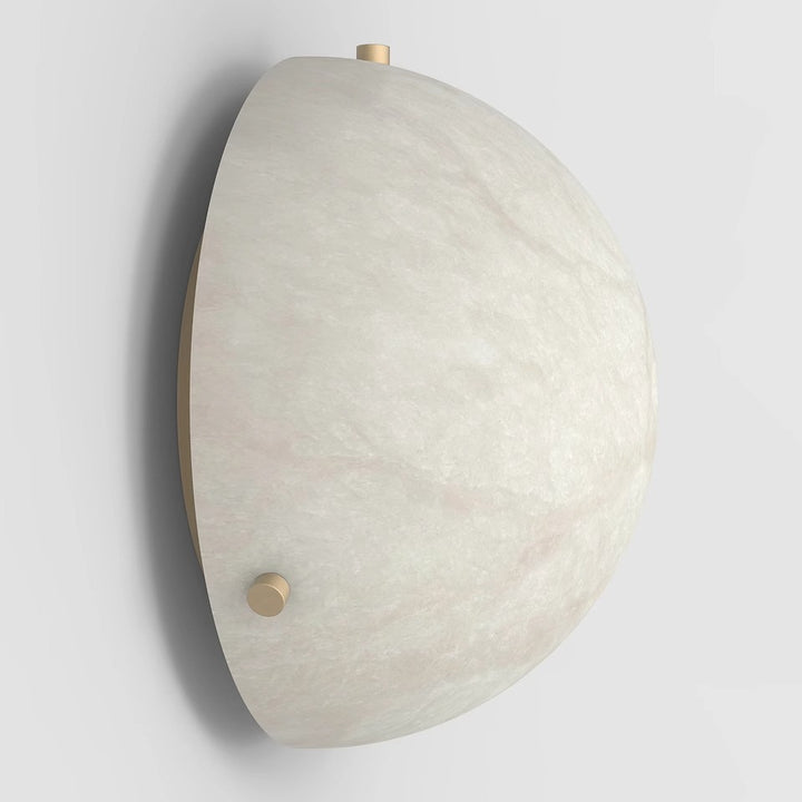 Elegant Round Alabaster Ceiling Light
