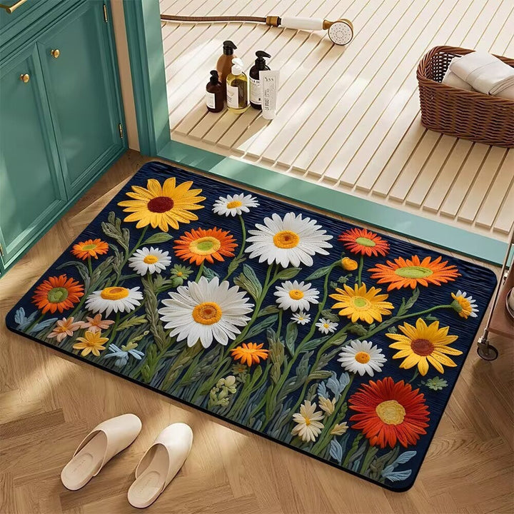 Floral Patterned Bath Mat Stornfield