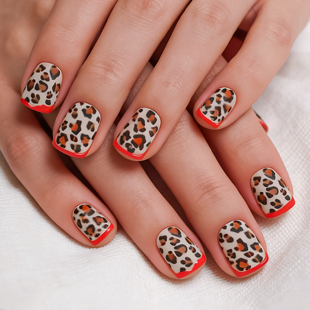 Artistic Leopard Print Nail Art Set Stornfield
