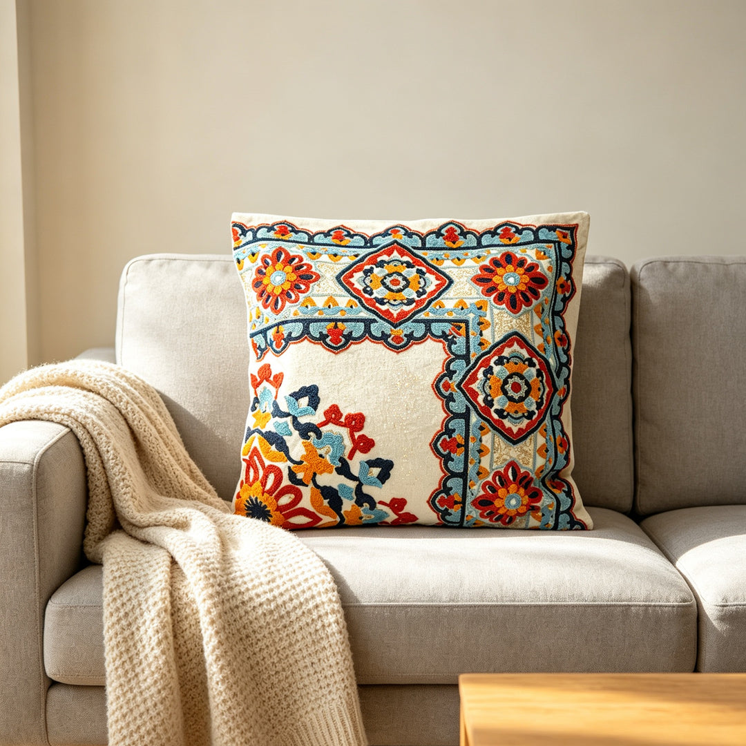 Decorative Embroidered Pillow