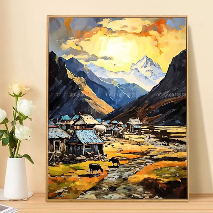 Mountain Landscape Canvas Art Print Stornfield