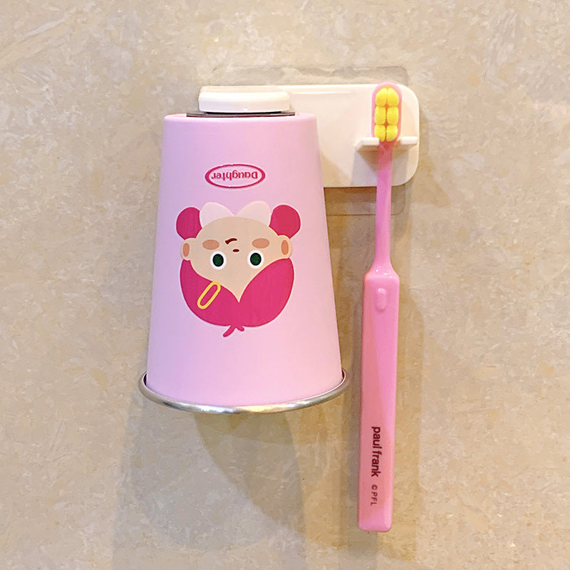 Wall-mounted toothbrush holder with playful design Stornfield