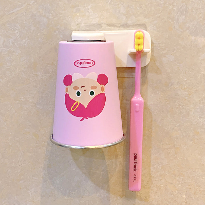Wall-mounted toothbrush holder with playful design Stornfield
