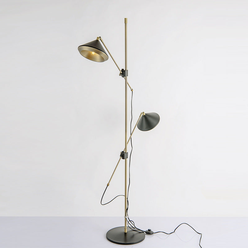 Adjustable Dual-Head Floor Lamp