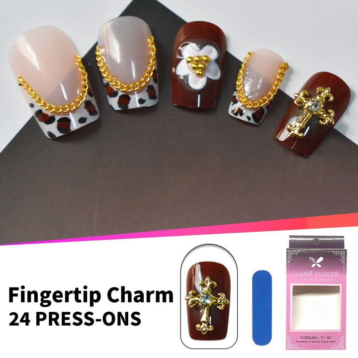 Decorative Press-On Nail Set Stornfield