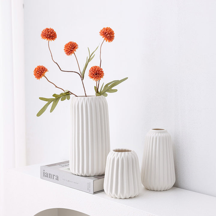Modern Structured Ceramic Flower Vase