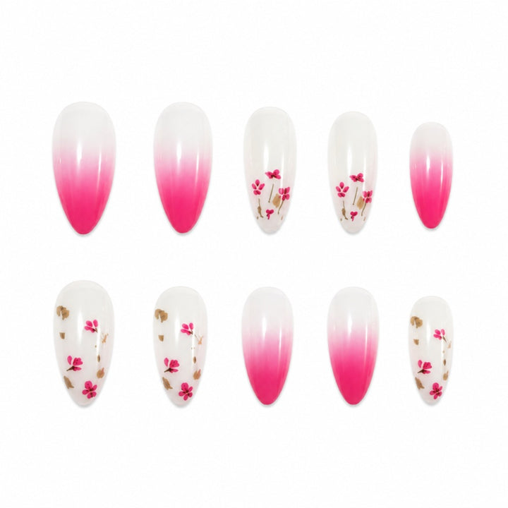 Floral Gradient Press-On Nails Stornfield