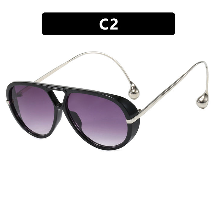 Women's stylish pilot sunglasses with luxurious metal frame Stornfield