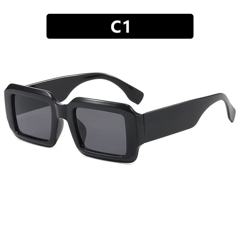 Ladies oversized square sunglasses with modern plastic frame Stornfield