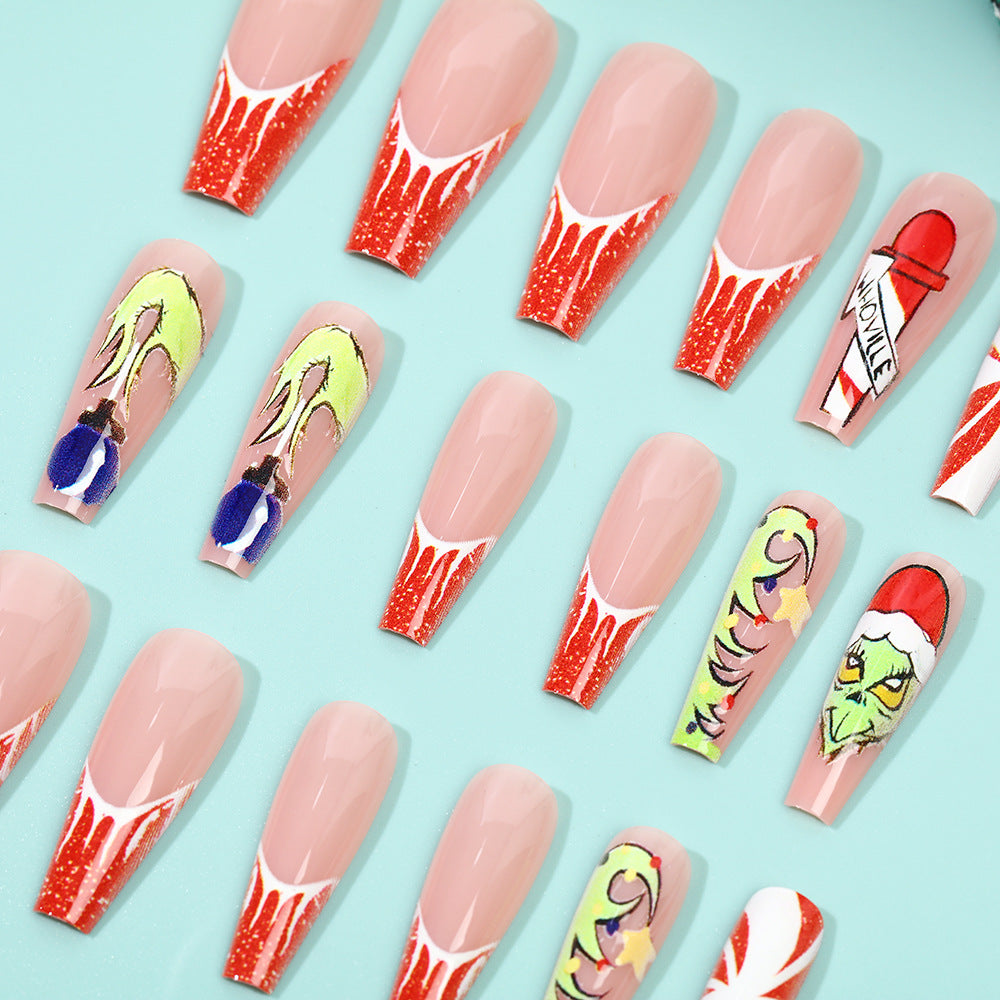 Creative Nail Art Set with Festive Christmas Motifs Stornfield