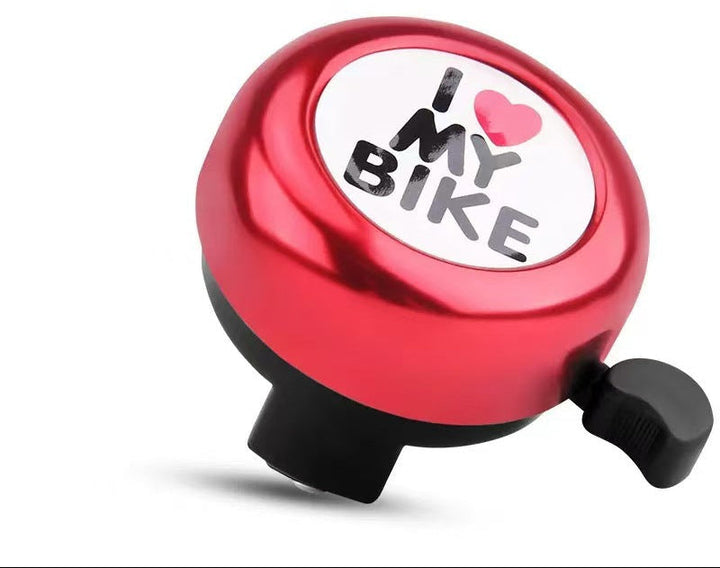 compact stainless steel handlebar bell with quick-release thumb lever Stornfield