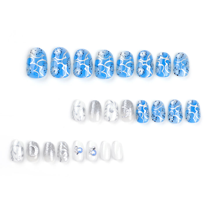 Artistic nail extensions with sparkling accents Stornfield