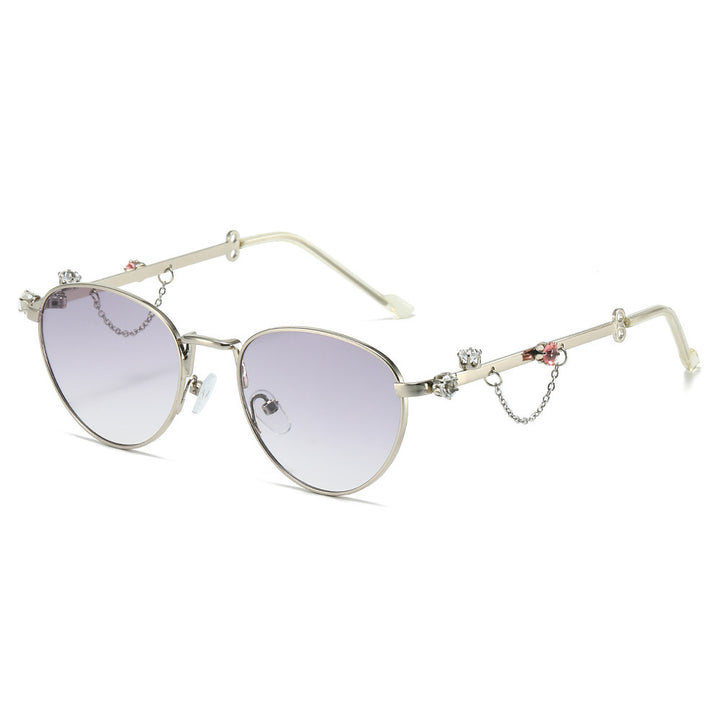 Decorative Rhinestone Cat-Eye Sunglasses Stornfield