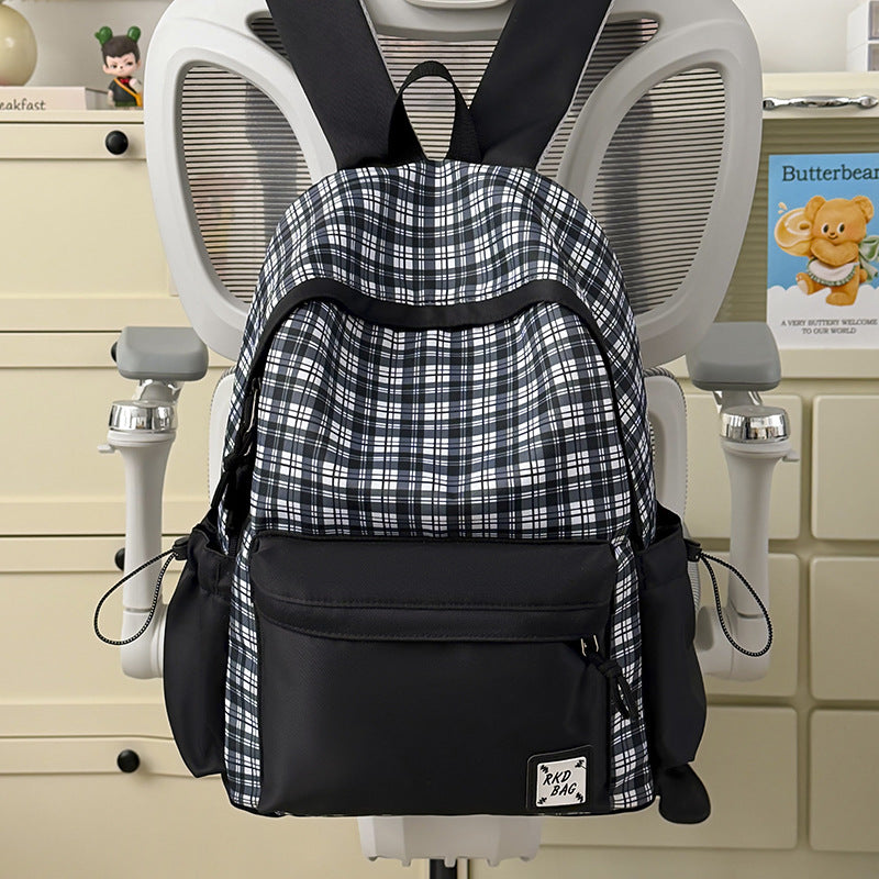 Checked Patterned Backpack Stornfield