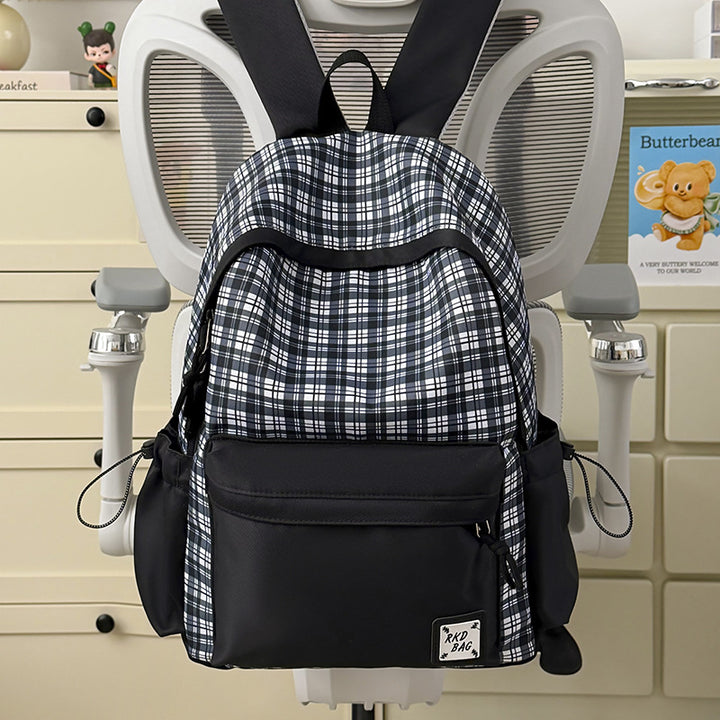Checked Patterned Backpack Stornfield