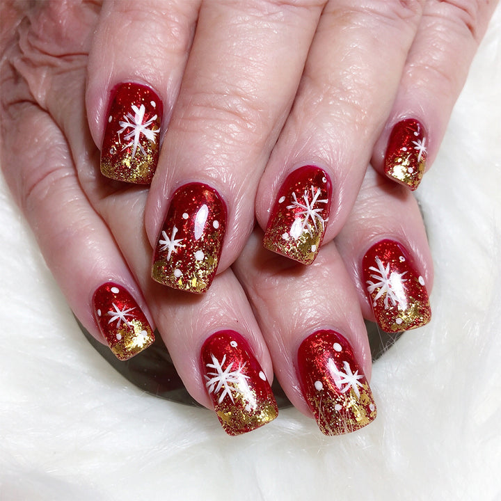 Festive Glitter Nail Art Stornfield