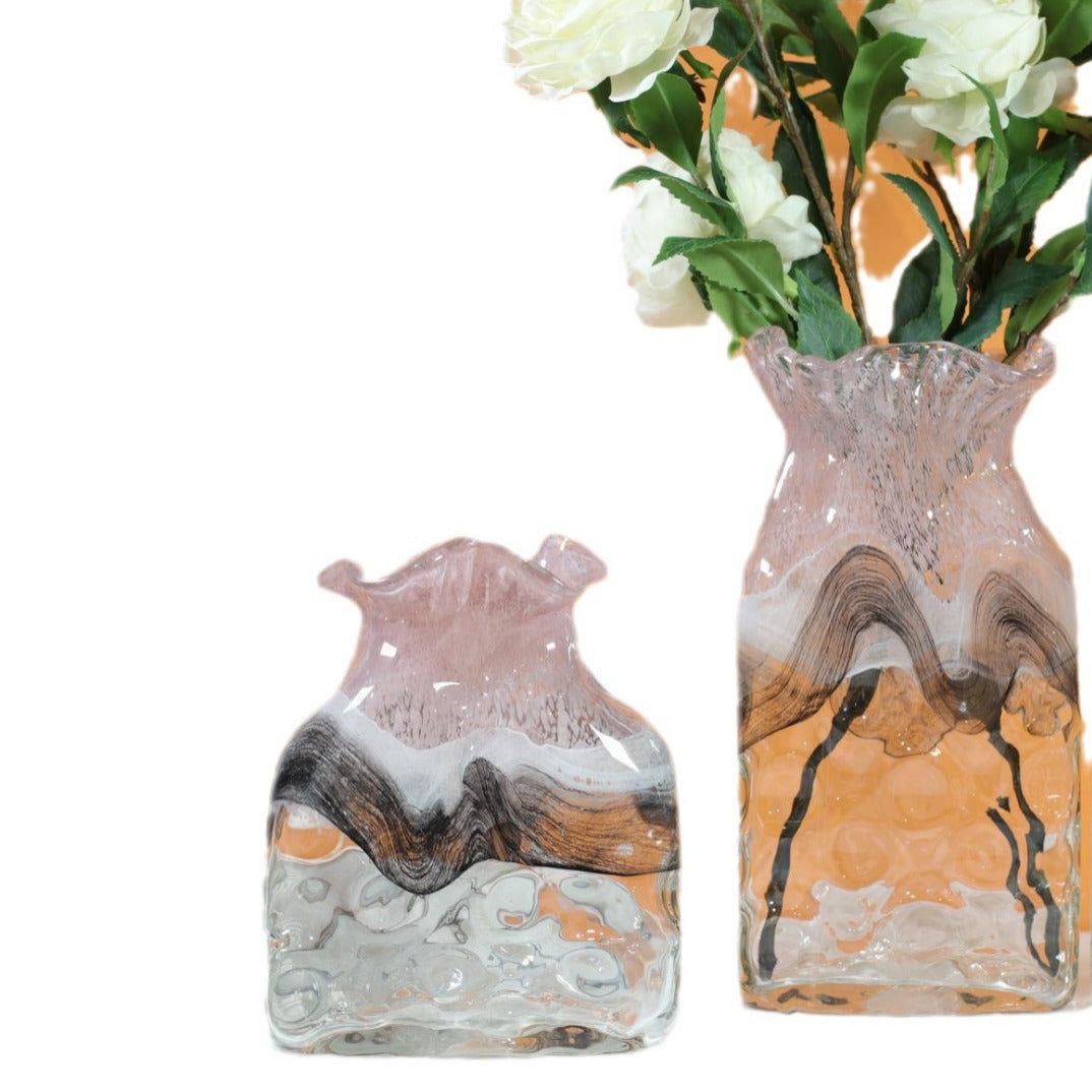 Decorative Ruffled-Top Square Wax Candle Stornfield