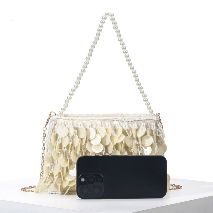 Decorative Shell Fringe Handbag