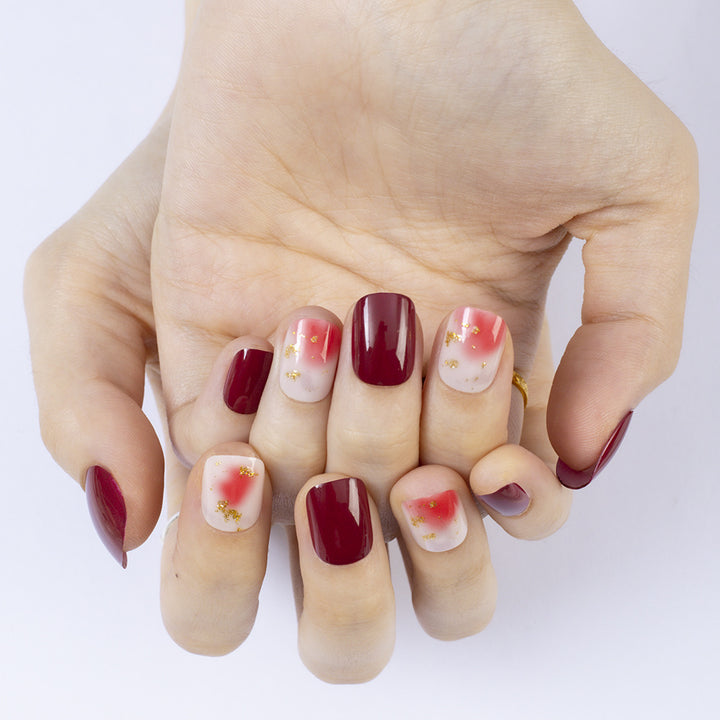 Artificial nails with glitter and gradient Stornfield