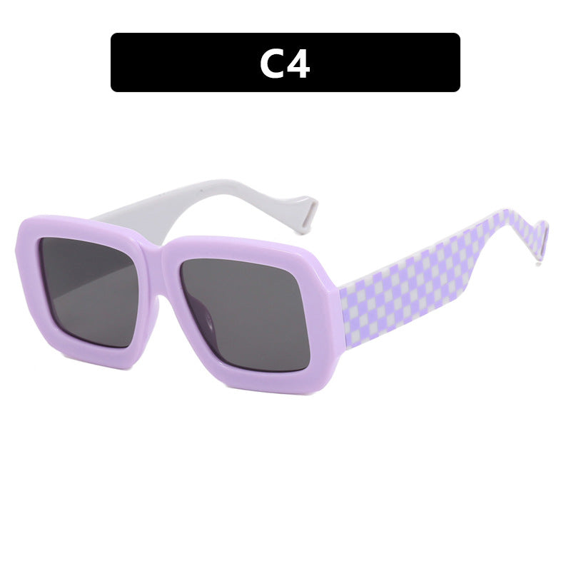 Women's fashionable sunglasses with square design and chic pattern Stornfield