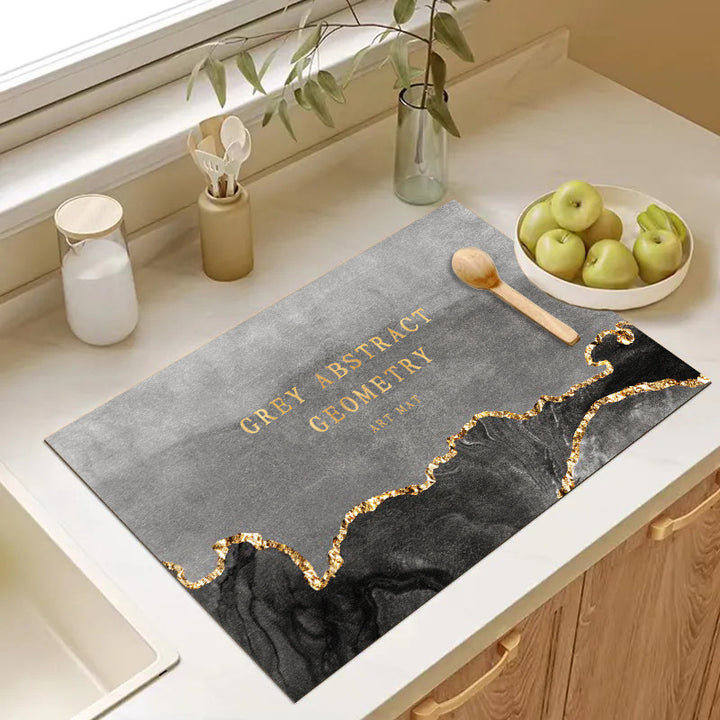 Abstract Geometric Kitchen Mat Stornfield