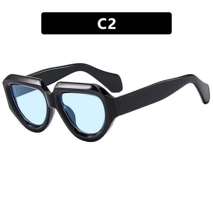 Women's fashionable sunglasses with unique, angular frame Stornfield