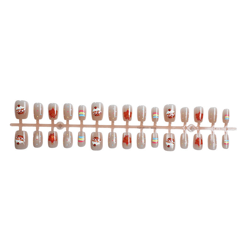 Playful Character-Printed Press-On Nail Set