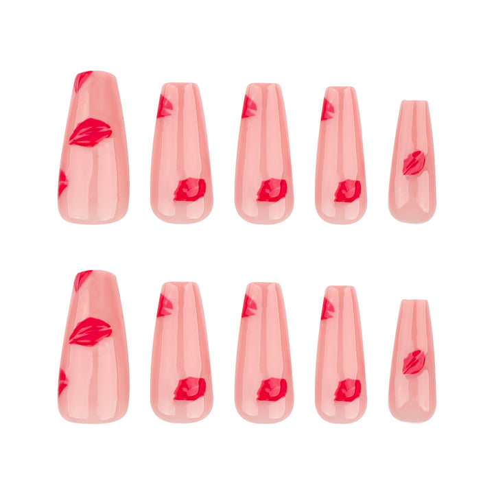 Artful Nail Extensions with Lip Design Stornfield
