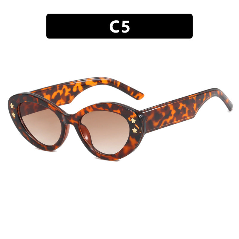 Ladies Cat-Eye Sunglasses with Luxurious Plastic Frame and Decorative Accents Stornfield