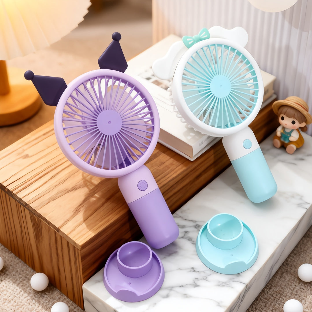 Women's Creative Hand Fan with Cute Animal Design Stornfield