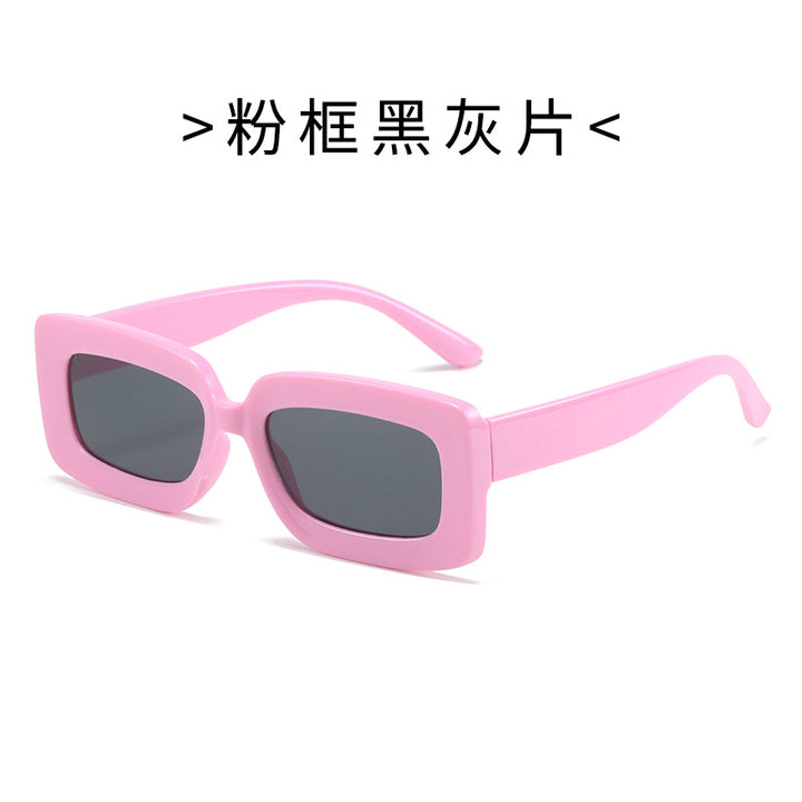 Women's Fashion Turtle Sunglasses with Rectangular Frame and Gradient Lenses Stornfield