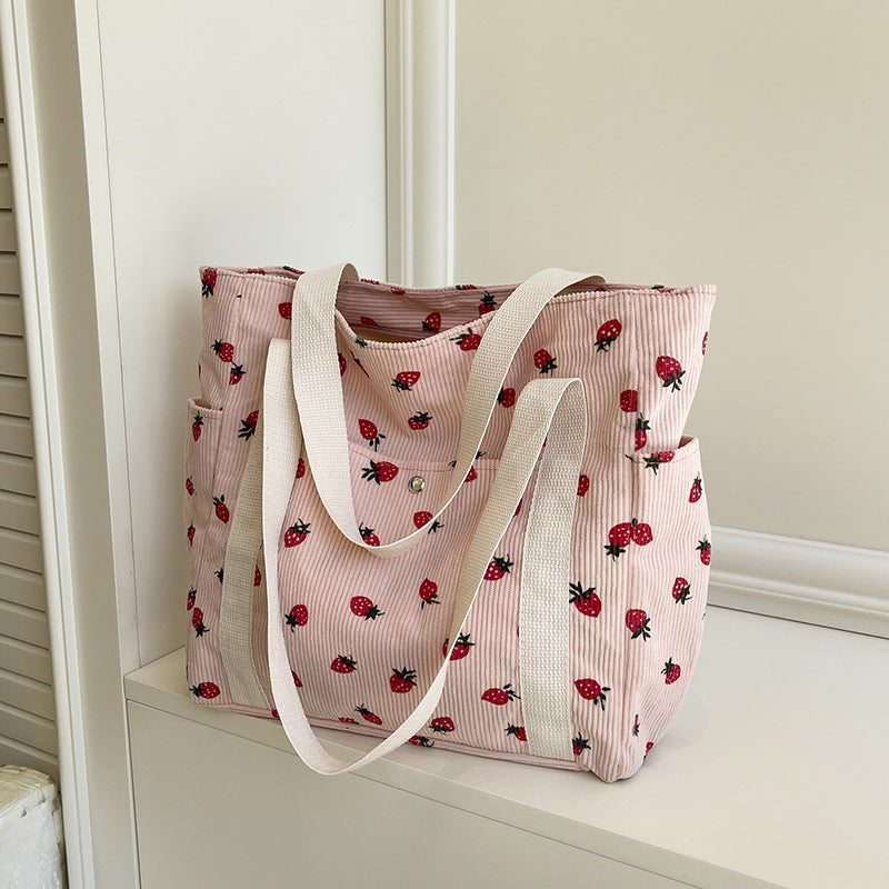WoFloral Patterned Canvas Shopping Tote Bag Stornfield