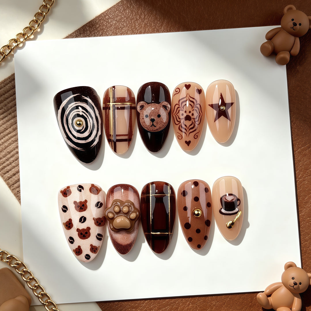 Premium Themed Press-On Nail Art Set