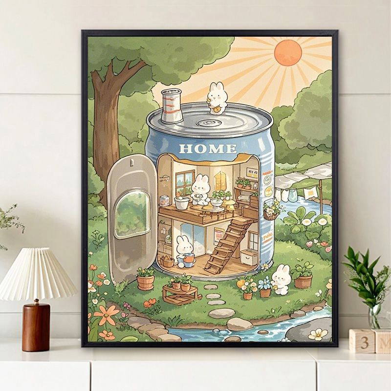 Whimsical Home Illustration Wall Art Stornfield