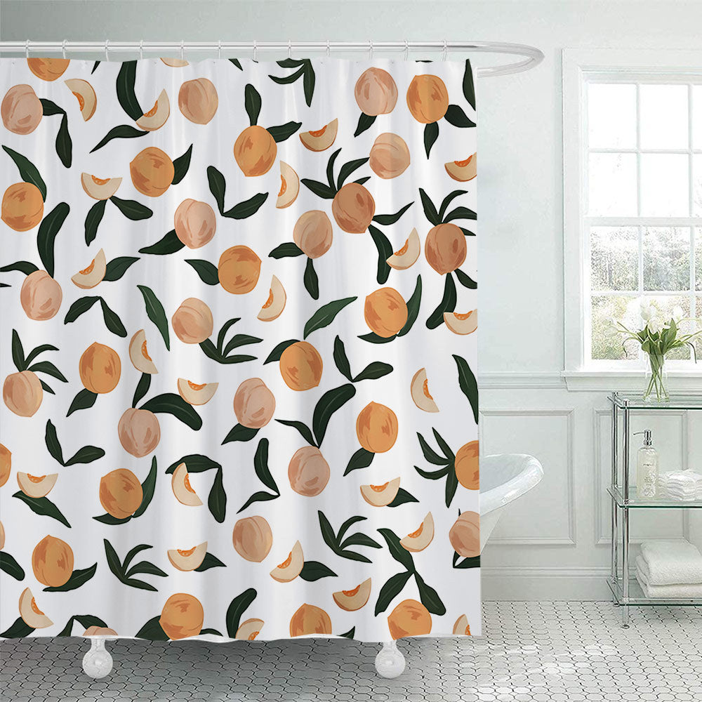 Colorful Citrus Print Shower Curtain Stornfield