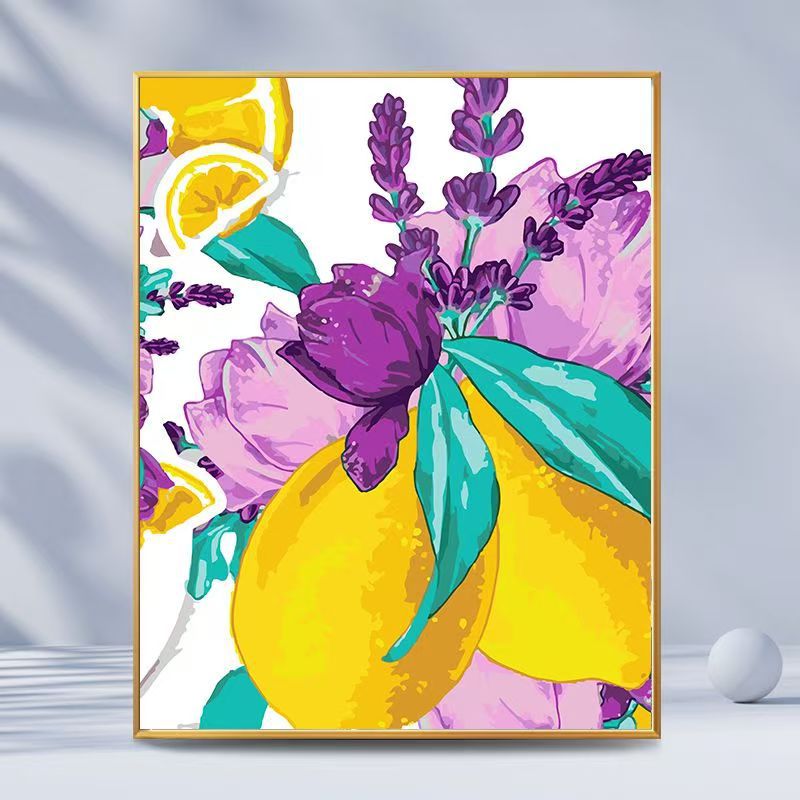 Citrus-Inspired Graphic Art Print Stornfield