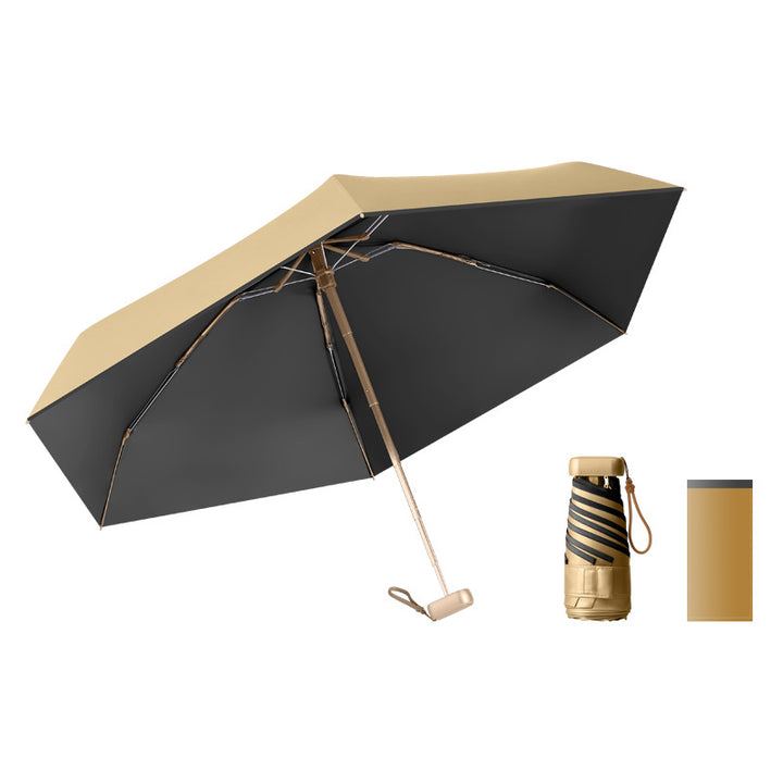 Women's UV Protection Folding Umbrella with Stable Construction and Ergonomic Handle Stornfield