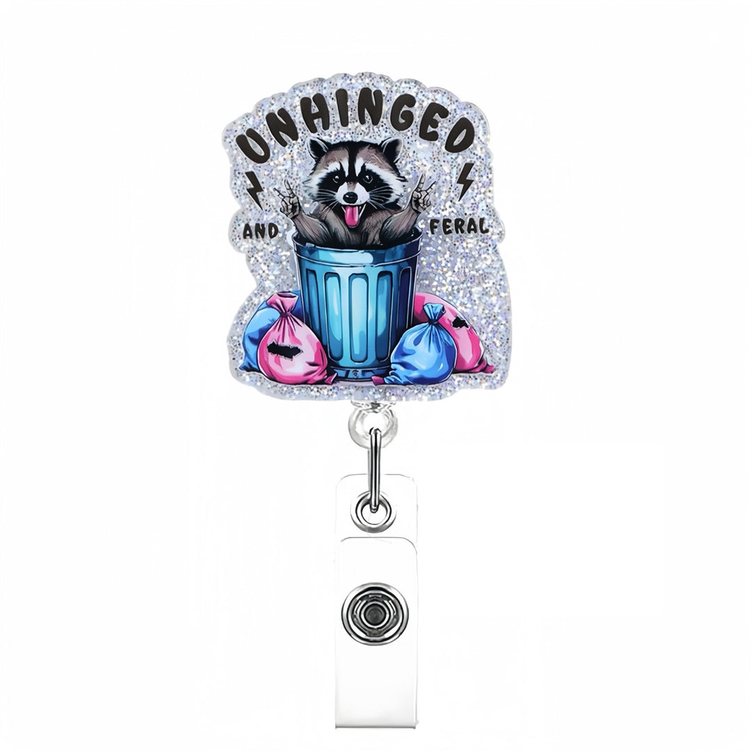 Expandable badge holder with anatomical heart pendant