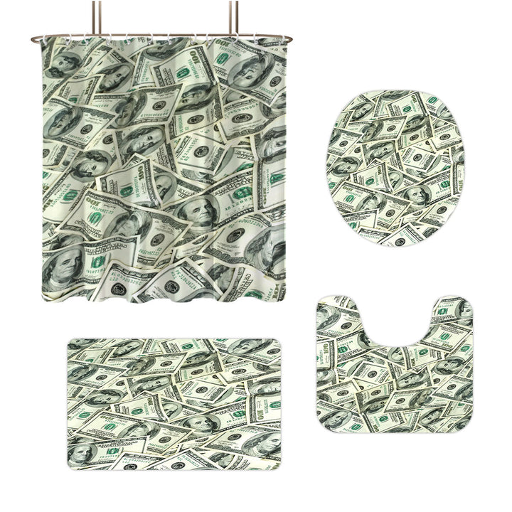Digital Dollar Bill Bathroom Set Stornfield